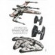 Autocollant mural STAR WARS by KOMAR 14723 Star Wars Spaceships
