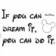 Autocollant mural WORDS DISNEY by KOMAR 14002 You Can Do It
