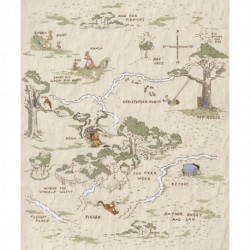 Fotomural DISNEY by KOMAR IADX4-042 Winnie the Pooh Map