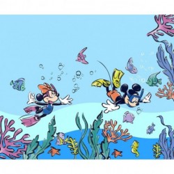 Fotomural DISNEY by KOMAR IADX6-105 Mickey and Minnie Coral Reef