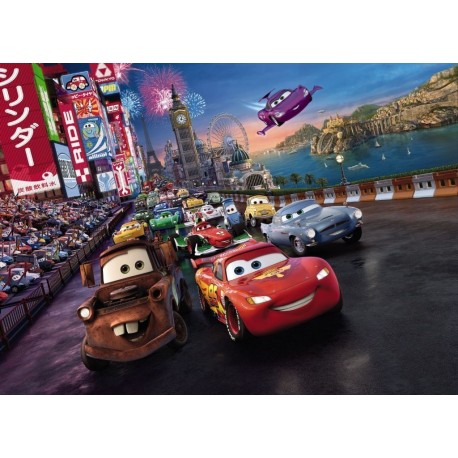 Mural DISNEY by KOMAR 4-401 Cars Race