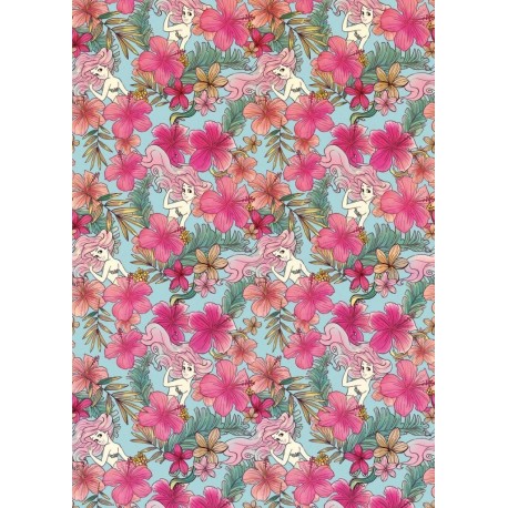 Fotomural DISNEY by KOMAR DX4-008 Ariel Pink Flower