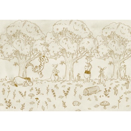 Mural DISNEY by KOMAR IADX8-121 Winnie The Pooh Outdoors