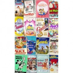 Fotomural DISNEY by KOMAR VD-040 Disney Movie Posters Retro Girls