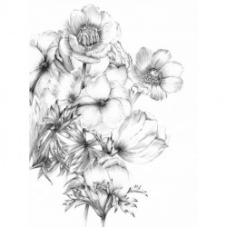 Mural FLORAL AND WELLNESS XXL2-1035 Embroidery
