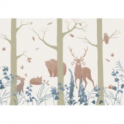 Mural KIDS by KOMAR INX8-065 Forest Animals