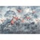 Mural LANDSCAPE INX8-053 Flamingos In The Sky