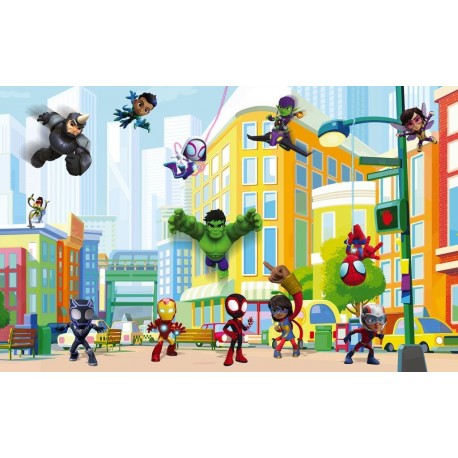 Fotomural MARVEL by KOMAR IADX8-117 Spidey Sightseeing Tour With Friends