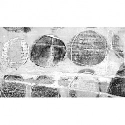 Mural ROSWITHA HUBER RH-0008 Rolls Rolling Grey White