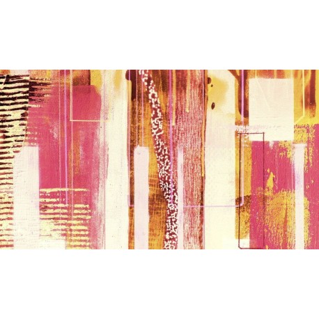 Mural ROSWITHA HUBER RH-0768 Straight Upright Orange