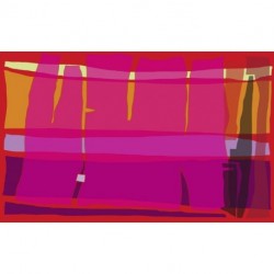 Fotomural ROSWITHA HUBER RH-0988 Composition 4 Red Red