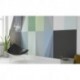 Mural ROSWITHA HUBER RH-1098 Gem Stone Rhombus Black Green Bleu
