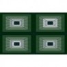 Mural ROSWITHA HUBER RH-1248 Morning Sun Green Dark Blue
