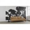 Mural ROSWITHA HUBER RH-1336 Pine Trees Black White