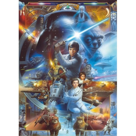 Mural STAR WARS by KOMAR 4-441 Star Wars Luke Skywalker Collage