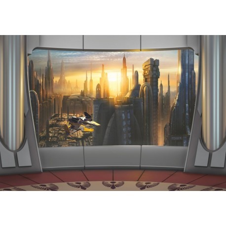 Fotomural STAR WARS by KOMAR 8-483 Star Wars Coruscant View