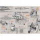 Fotomural STAR WARS by KOMAR 8-493 Star Wars Blueprints