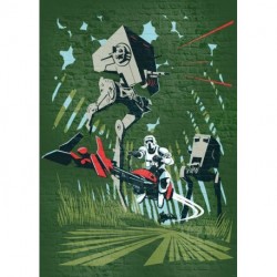 Mural STAR WARS by KOMAR DX4-036 Star Wars Classic Concrete Endor