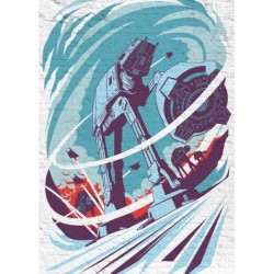 Mural STAR WARS by KOMAR DX4-037 Star Wars Classic Concrete Hoth