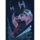 Mural STAR WARS by KOMAR DX4-038 Star Wars Classic Concrete Tie Fighter
