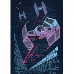Mural STAR WARS by KOMAR DX4-038 Star Wars Classic Concrete Tie Fighter