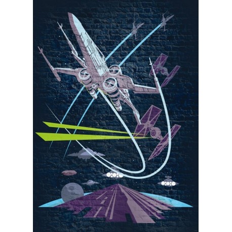 Fotomural STAR WARS by KOMAR DX4-039 Star Wars Classic Concrete X Wing