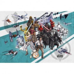 Fotomural STAR WARS by KOMAR DX8-073 STAR WARS Cartoon Collage Wide