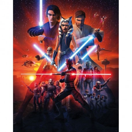 Fotomural STAR WARS by KOMAR IADX4-101 Star Wars Clone Wars Mission