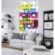 Fotomural STAR WARS by KOMAR VD-030 Star Wars Pop Neon Geometrics Vader