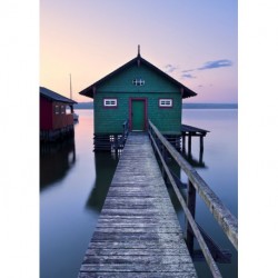 Fotomural STEFAN HEFELE SHX4-019 Das Grune Bootshaus