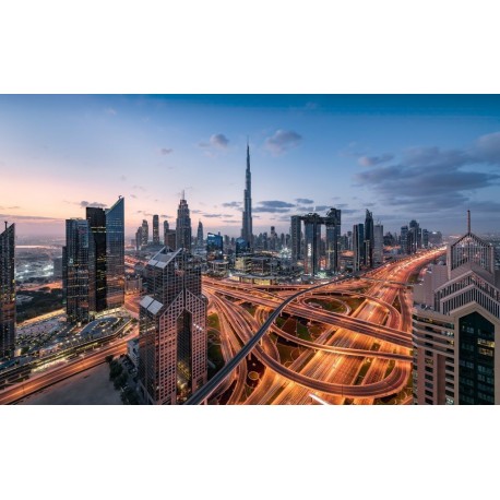 Mural STEFAN HEFELE URBAN SHX9-119 Lights of Dubai