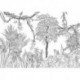 Fotomural TROPICAL R4-046 Blanca