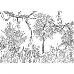 Fotomural TROPICAL R4-046 Blanca