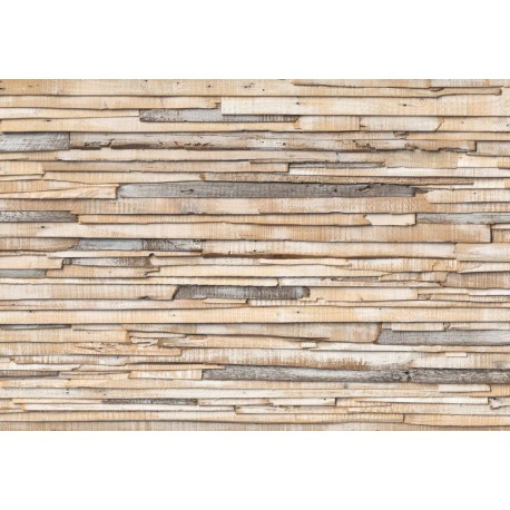 Mural WOOD AND STONES 8-920 Whitewashed Wood