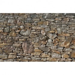 Mural WOOD AND STONES X8-727 Stone Wall