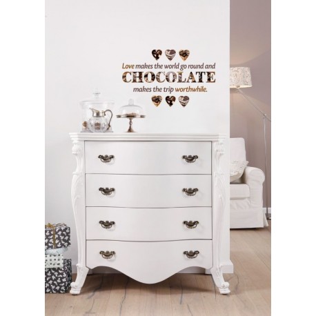 Wall Sticker WORDS 17048 Chocolate