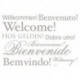 Wall Sticker WORDS 19700 Welcome