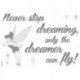 Wall Sticker WORDS DISNEY by KOMAR 14001 Never Stop Dreaming