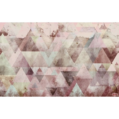 Mural GALLERY P018B-VD4 Triangles Red