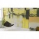 Mural ROSWITHA HUBER RH-0888 Squares Dropping Grey Yellow
