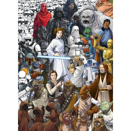 Fotomural STAR WARS by KOMAR 4-4111 Stars Wars Classic Cartoon Collage