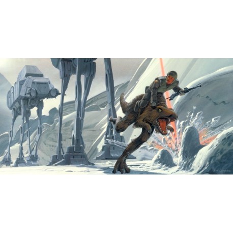 Mural STAR WARS by KOMAR DX10-054 Star Wars Classic RMQ Hoth Battle Ground