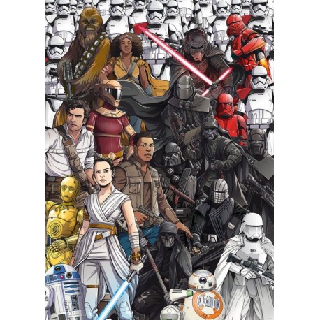 Mural STAR WARS by KOMAR DX4-075 Star Wars Retro Cartoon